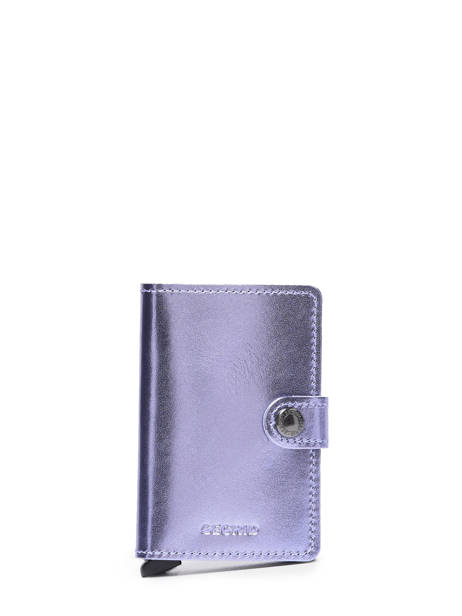 Kaarthouder Metallic Leder Secrid Violet metal MME